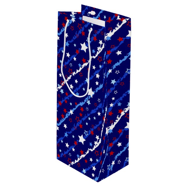 Patriotic Stars Gift Bag (Framsidan Vinklad)