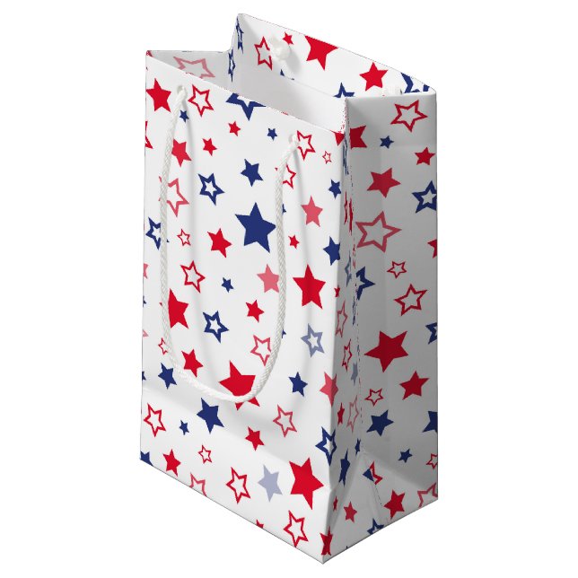 Patriotic Stars Gift Bag (Framsidan Vinklad)