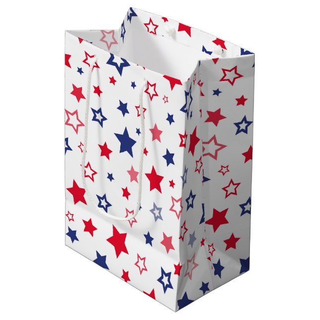 Patriotic Stars Gift Bag (Framsidan Vinklad)
