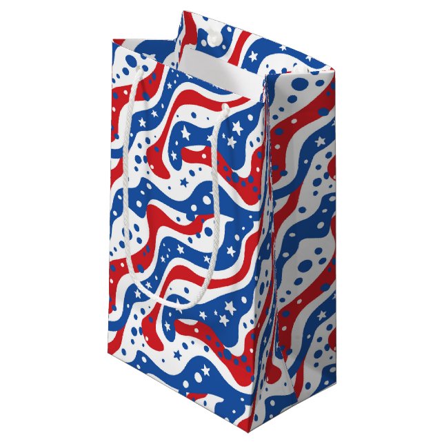 Patriotic Stars Gift Bag (Framsidan Vinklad)