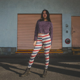 Patriotic Stars Leggings