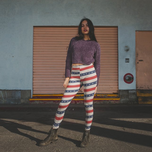 Patriotic Stars Leggings (Skapare uppladdad)