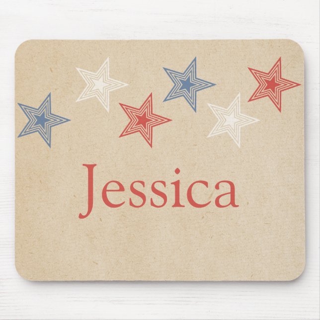 Patriotic Stars Mousepad Musmatta (Framsidan)