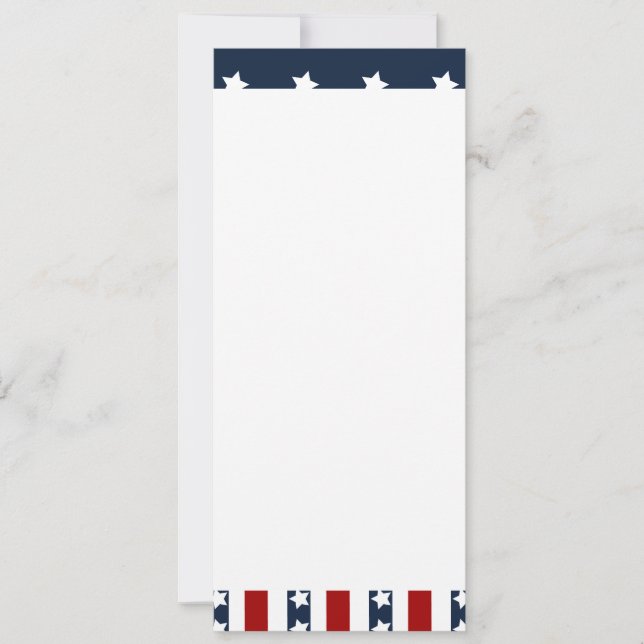 Patriotic Stars och stripes American Flagga Design (Framsida)