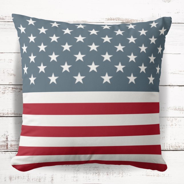 Patriotic Stars och stripes American Flagga Kudde (Skapare uppladdad)