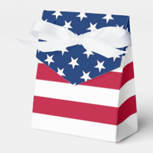 Patriotic Stars och stripes American Flagga Presentaskar