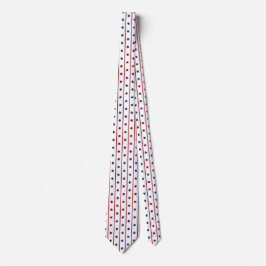 Patriotic Stars och stripes Mönster Slips