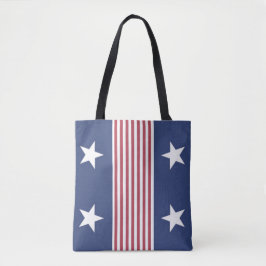 Patriotic Stars och stripes Tote Bag Tygkasse