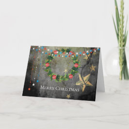 Patriotic Stars på Ljus ~ God jul Wandeans Kort