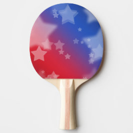 Patriotic Stars Ping Pong Paddle Pingisracket