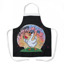 Patriotic Stars & Rand 4:e juli Kitchen Apro