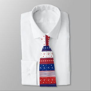 Patriotic Stars & Rand Abstrakt American Flagga 2 Slips