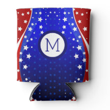 Patriotic Stars & Rand Abstrakt American Flagga 3