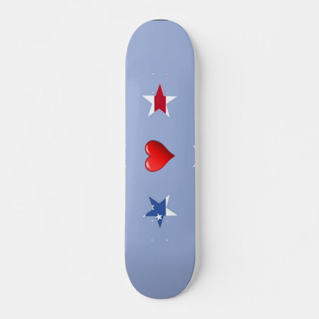 Patriotic Stars Skateboard (Framsida)