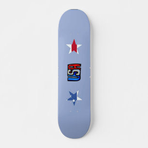 Patriotic Stars Skateboard Bräda 20 Cm