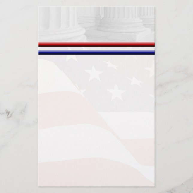 Patriotic Stationary Brevpapper (Framsida)