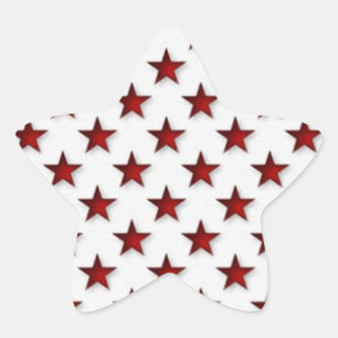 Patriotic Sticker Stjärnformat Klistermärke