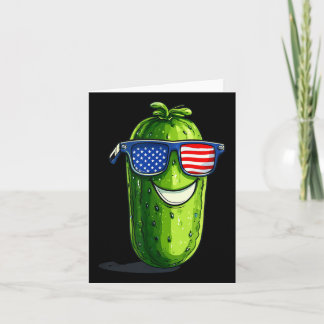 Patriotic Sungles Pickle Costume for Funny Pickles Kort