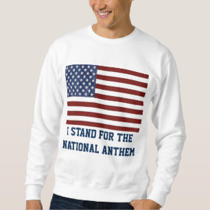 Patriotic Sweatshirt American Flagga National Anth