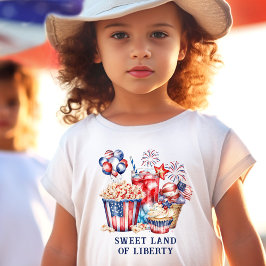 Patriotic Sweets & Fireworks 4:e juli T Shirt
