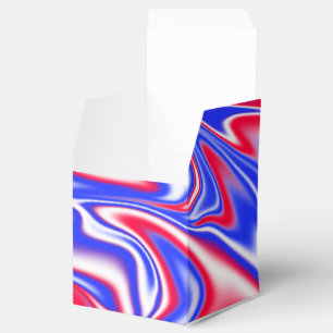 Patriotic Swirl: Red White and Blue Marble Presentaskar
