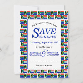 Patriotic SYDAFRIKA Spara Datumet