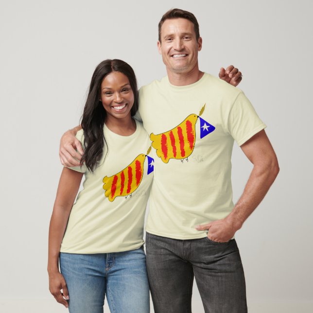 Patriotic Symbol, Catalonia freedom dove. Tröja (Unisex)