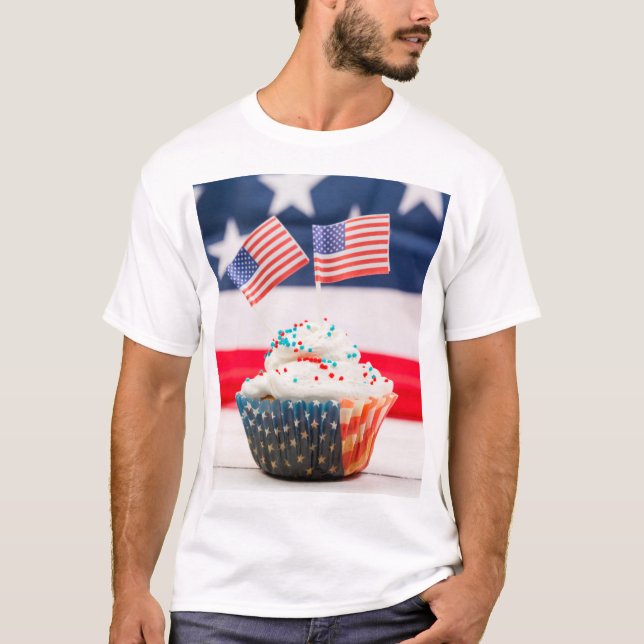 Patriotic T-Shirt Design Ideas för 4 juli (Framsida)