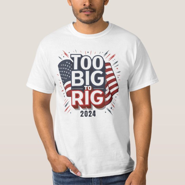 Patriotic T-Shirt för stor för Rig Shirt (Framsida)
