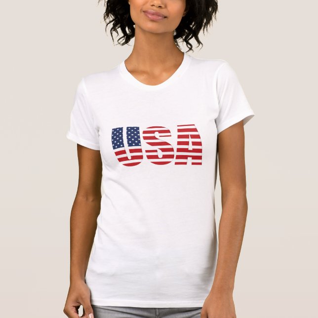 Patriotic T-Shirt, kvinnor T Shirt (Framsida)