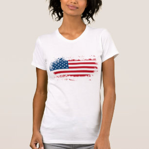 Patriotic T-Shirt, kvinnor Tee Shirt