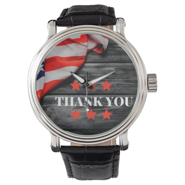 Patriotic Tack Armbandsur (Framsida)