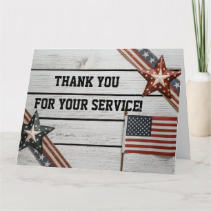 Patriotic, tack för att du serverade kort