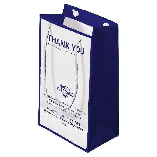 Patriotic Tack VETERANS DAY (Framsidan Vinklad)