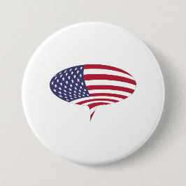 Patriotic Tal Bubble Patches & Buttons Knapp