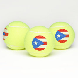 Patriotic Tennis Boll med Flagga av Puerto Rico