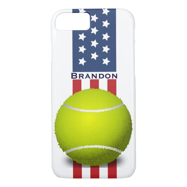Patriotic Tennis Design iPhone 7 Fodral Case-Mate iPhone Skal (Baksida)