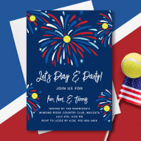 Patriotic Tennis & Fireworks 4:e juli Party