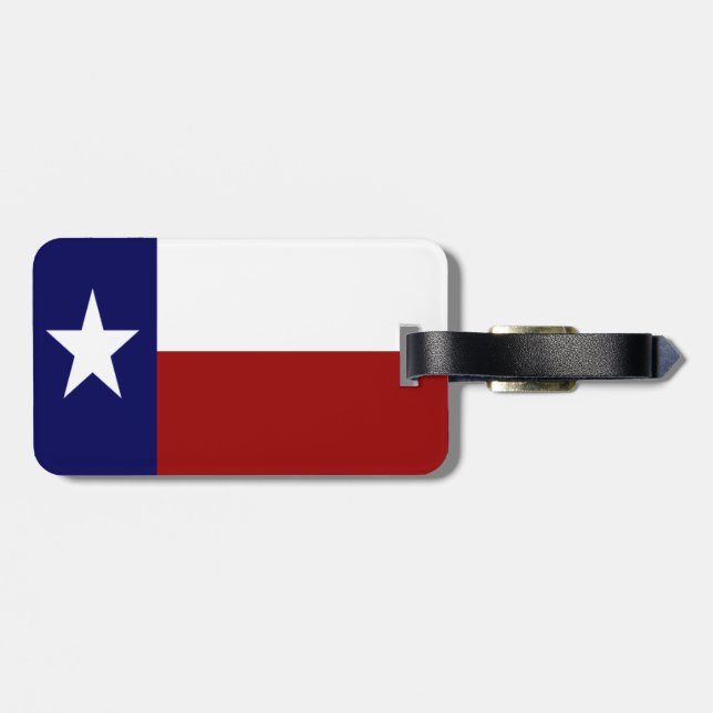 Patriotic Texas Flagga Bagagebricka (Baksida Vågrät)