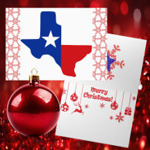 Patriotic Texas Helgdag Card