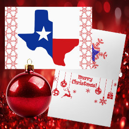 Patriotic Texas Helgdag Card Helgkort