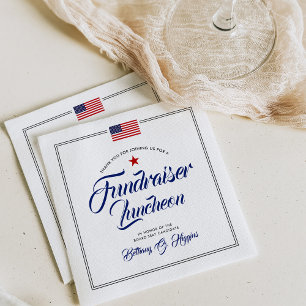 Patriotic ThBäste-händelse Amerikanska Flagga Pappersservett