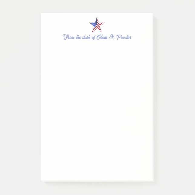 Patriotic Theme Notes Post-it Block (Framsida)
