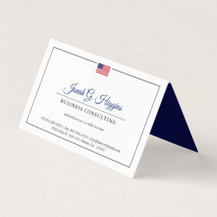 Patriotic Thémet Minimal Modern Stil Visitkort