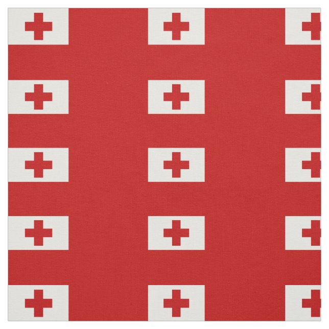 Patriotic Tonga Flagga Tyg (Provkarta)