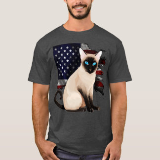 Patriotic Tonkinese Cat T Shirt
