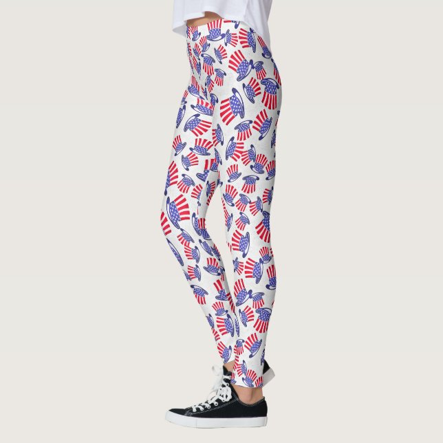 Patriotic Top hat Leggings (Vänster)