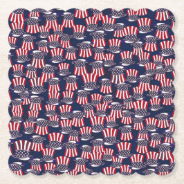 Patriotic Top hat Underlägg Papper