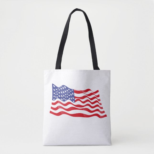 Patriotic Tote Bag Tygkasse (Framsida)