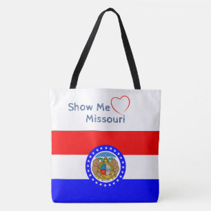 Patriotic Tote Show me Kärlek Missouri Tygkasse